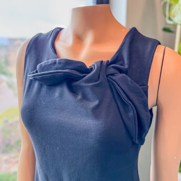 Banana Republic, Black Bow-Neck Ponte Sheath Dress, Women’s Size 6, Classic - Picture 8 of 8